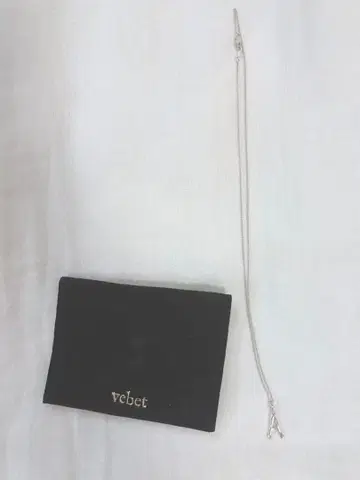 vebet initial necklace silver 목걸이 A