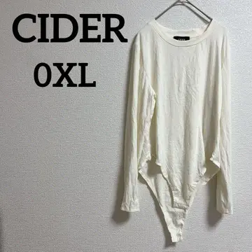 새상품급 CIDER [ 0XL ] 아이보리 롱 슬리브 바디수트
