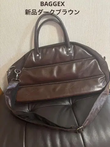 다크 브라운 가죽 보스턴 백
