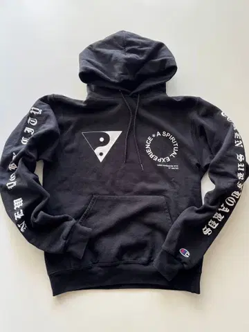 챔피온 챔피온 후드티 블랙