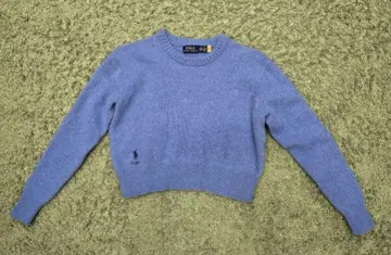 폴로 랄프로렌 파랑 크루넥 긴팔 니트 스웨터 XXS