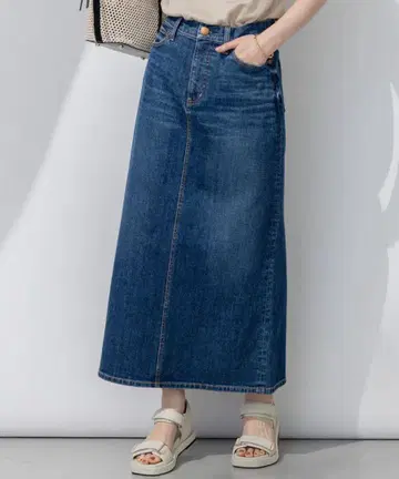 [ 23구 DENIM ] 스트레치 데님 롱 스커트