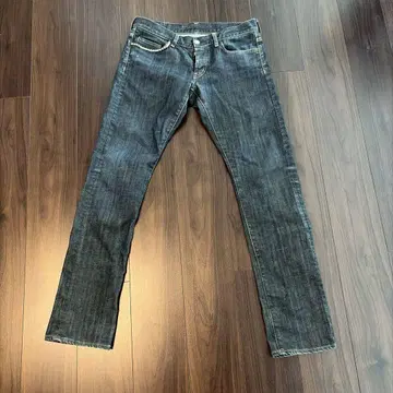다크 블루 데님 스터드 부착
