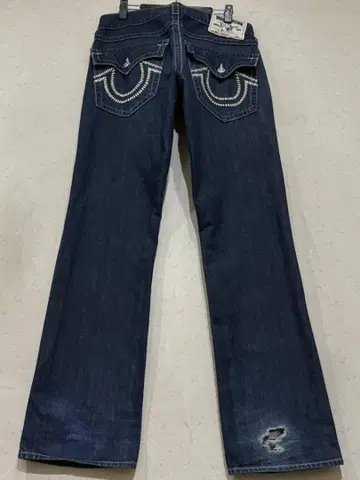 TRUE RELIGION 트루 릴리전 STRAIGHT 로고 자수 데님