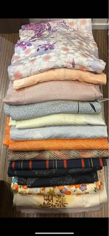 순수 실크 리메이크용 기모노 13장