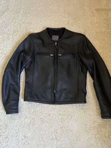 카도야 K's Leather 메쉬 가죽 자켓 펀칭
