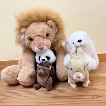 봉제 인형 세트 ( 사자, 팬더, 토끼 등 )