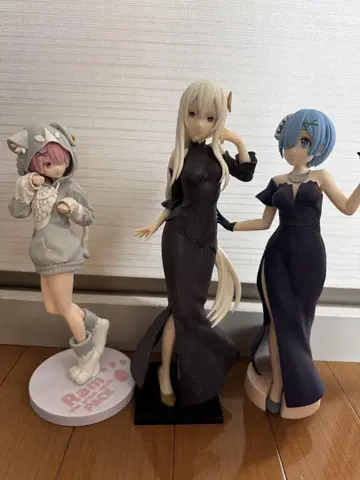 리제로 3체 피규어 세트