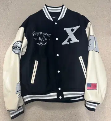 XLARGE 바시티 자켓 블랙 사이즈 L