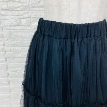 MARY QUANT 블랙 플레어 스커트 M