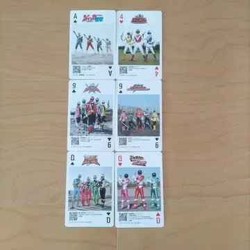 전대 히어로 트럼프 카드 6장 세트