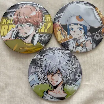 아마노 아키라 전시회 캔뱃지 이리에 쇼이치 유니 화이트 블란 밀피오레