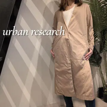 URBAN RESEARCH DOORS 코튼 노카라 코트 사이즈 1