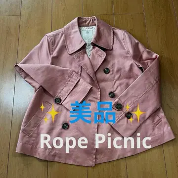 새상품급 로페피크닉 아우터 자켓 살몬 핑크 계열 40 L