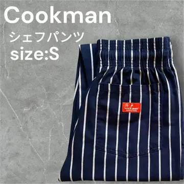 [인기] Cookman 셰프 팬츠 스트라이프 네이비 size:S