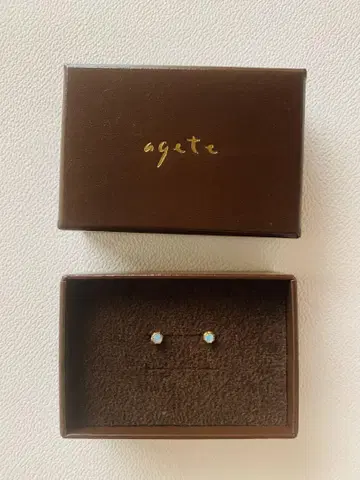 agete 아가트 K10 오팔 귀걸이