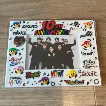 쟈니즈 WEST 10th ANNIVERSARY 사진 프레임