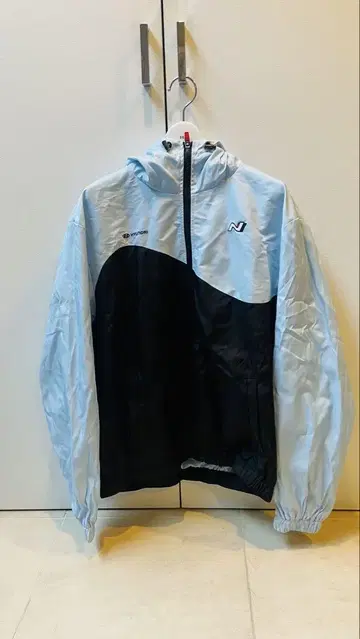 HYUNDAI 나일론 자켓 라이트 블루/블랙