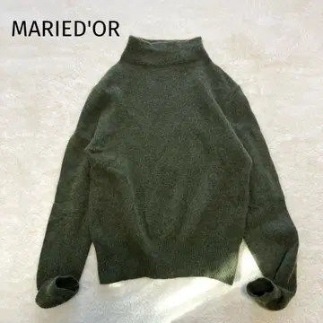 MARIED'OR 마리도르 야크 100% 하이넥 니트 풀오버 스웨터