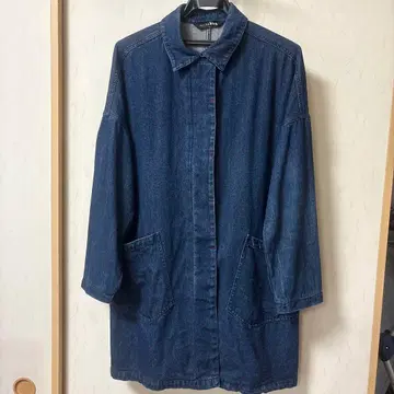 다크 데님 여성용 코트