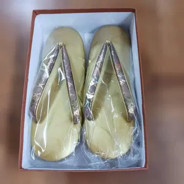 골드 컬러 조리 꽃무늬 하나오 미사용