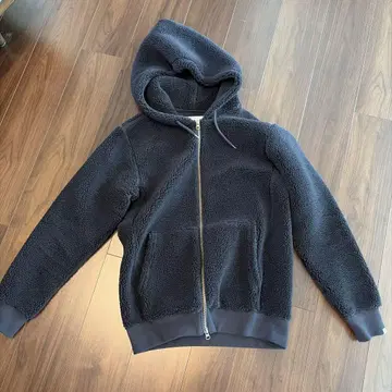 VANQUISH 네이비 후드 부착 보아 자켓 M