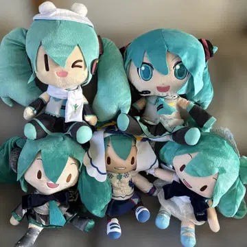 하츠네 미쿠 봉제 인형 묶음 판매 5체 세트