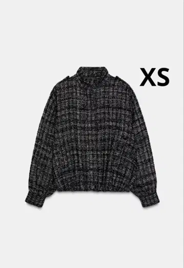 ZARA 자라 메탈릭 실 봄버 자켓 새상품, 미사용