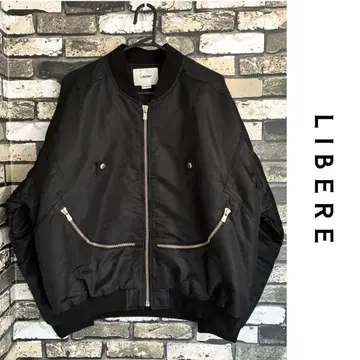 [ 새상품급 ] LIBERE 리레 봄버 자켓 블랙 MA-1 M 사이즈