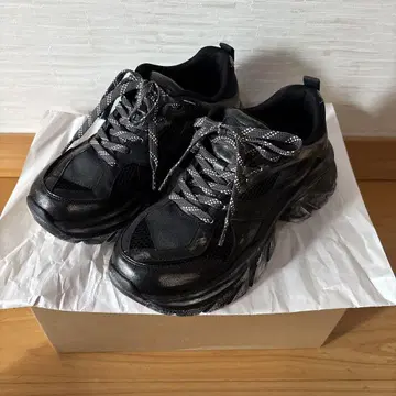 [ JEANASiS ] 스테인 빈티지 스니커즈 블랙
