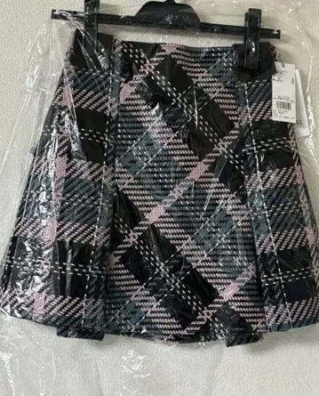 스나이델 로빙 체크 미니 스커트 BLK 0