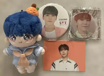 SEVENTEEN 승관 봉제 인형 캔 배지 트레이딩 카드