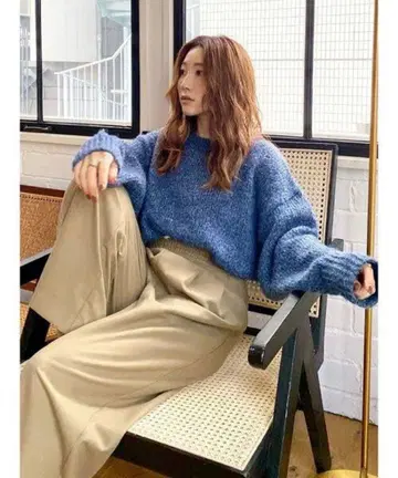 Ungrid 컬러 모헤어 혼방 루즈 니트