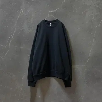 LOS ANGELES APPAREL 크루넥 맨투맨 L 블랙 14oz