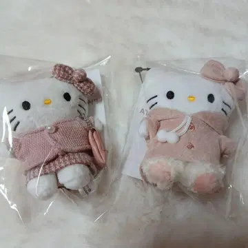 LOWRYSFARM 로리즈팜 토이 인형 핑크 트위드 2개