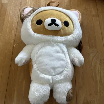 리락쿠마 더 여유로운 고양이 봉제 인형 백팩 산엑스 san-x