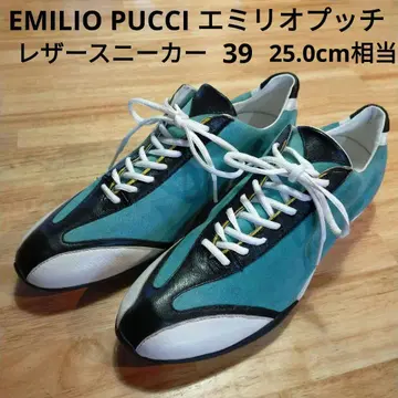 새상품급 EMILIO PUCCI 에밀리오 푸치 가죽 스니커즈 사이즈 39