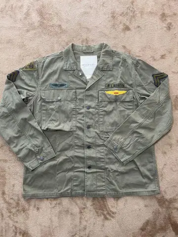 Denim & Supply 헤링본 밀리터리 셔츠