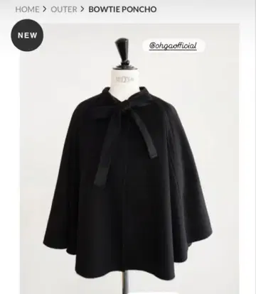 [ 새상품 미사용 ] OHGA BOWTIE PONCHO