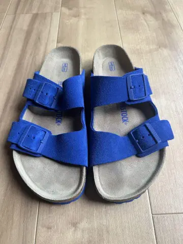 BIRKENSTOCK 애리조나 한정판 블루 스웨이드 26.5cm 41