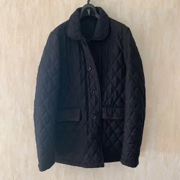 블랙 퀼팅 자켓