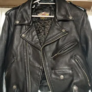 Harley-Davidson 블랙 더블 라이더 자켓