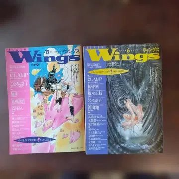 FLASH WINGS 1993년 12월호 6월호 세트 CLAMP 표지