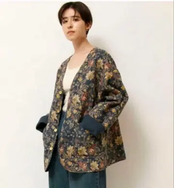 JOHNBULL 젬블 리버서블 가디건 퀼팅 자켓