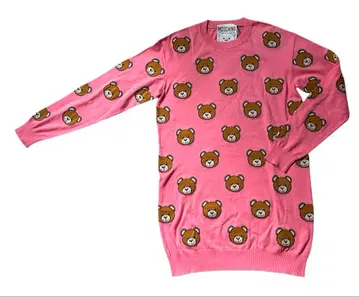 Moschino 곰 디자인 핑크 니트 36