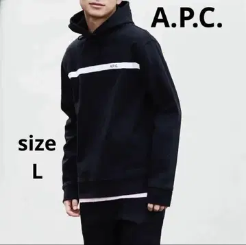 A.P.C. 아페쎄 후드티 블랙 후디 풀오버 스웨트