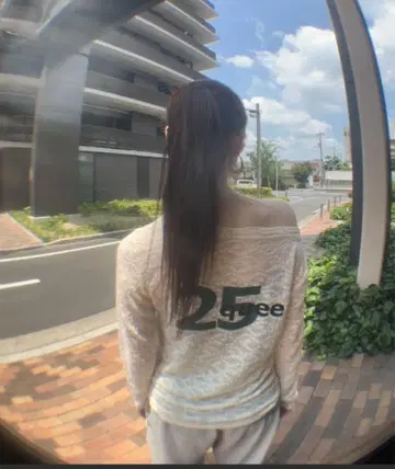 [ 25quee ] 레이스 넘버링 보트넥 풀오버/580782