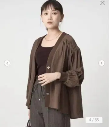 이번 시즌 새상품 그린 라벨 릴랙싱 R/NY 가디건 블라우스
