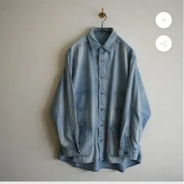 MAATEE&SONS 페이드 데님 셔츠 커버올