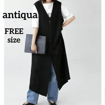 antiqua 안티카 베스트 & 오버롤 스커트 2웨이 블랙